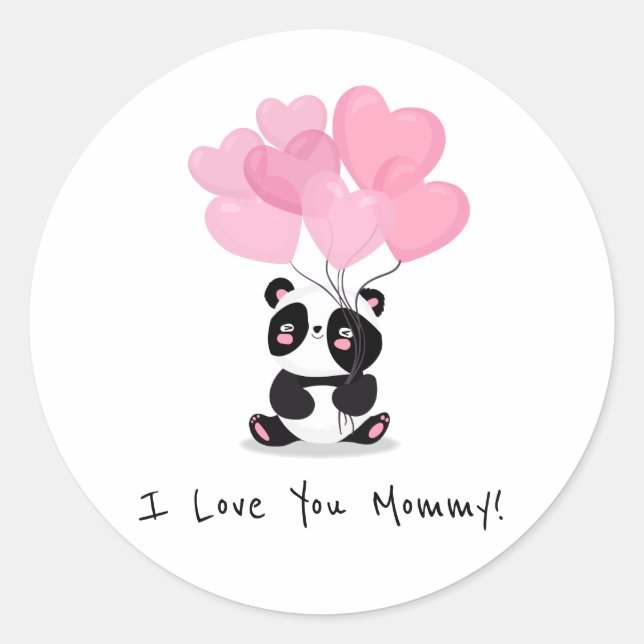 Je t'aime Fête des mères de maman | Sticker (Devant)