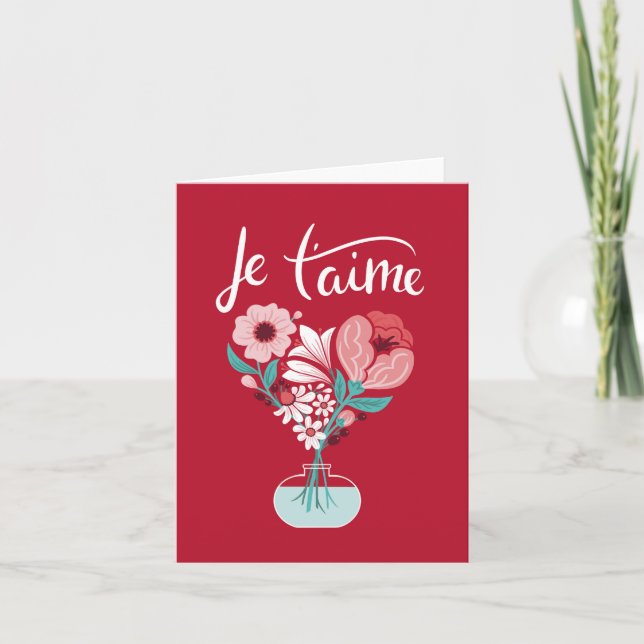 Je t'aime - Français Je t'aime Carte (Devant)
