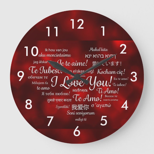 Je t'aime horloge (Recto)