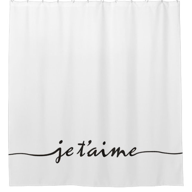 je t'aime - I love you in French - black (Front)