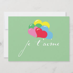 Je' taime (I love you) Invitation