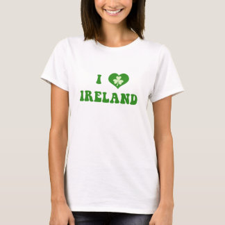 Je T'aime Irlande Manches Longues Femme T-Shirt