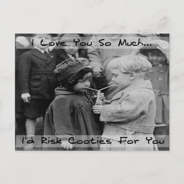 Je t'aime, je risquerais Cooties Carte postale (Devant)