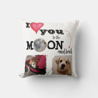Je t'aime jusqu'à la lune Coussin jetable