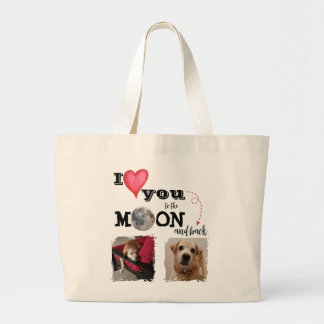 Je t'aime jusqu'à la lune Sac cabas