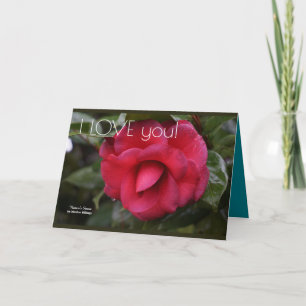 "Je t'aime" la carte de voeux