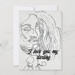 Je t'aime ma carte de romance
