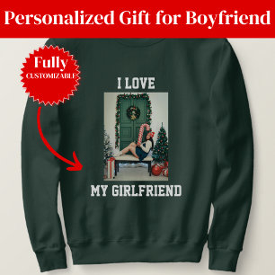 Je T'aime Ma Copine Photo Sweatshirt Cadeau pour P