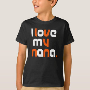 Je T'aime Ma Nana T-shirt Noir Unisexe Enfants