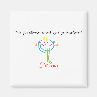 "Je t'aime" magnet
