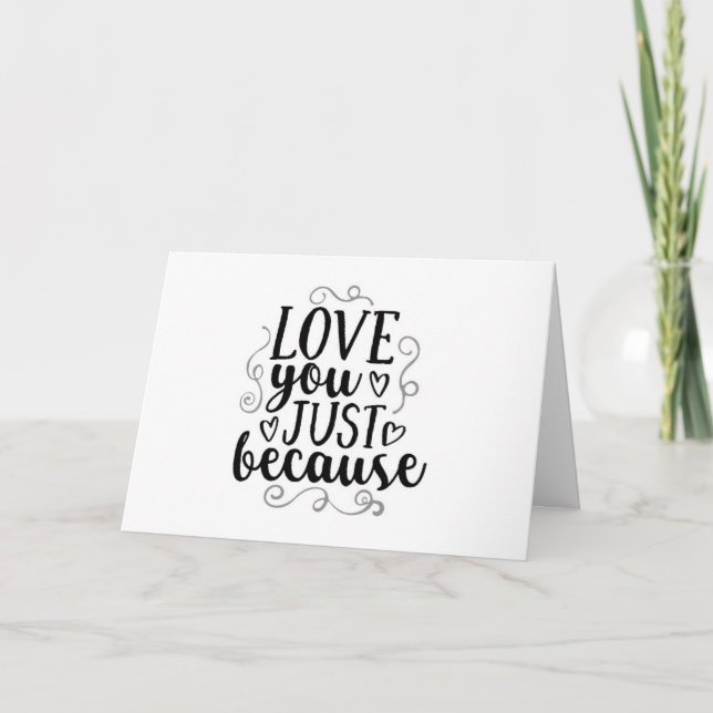 JE T'AIME MAINTENANT, JE T'AIME TOUJOURS - CARTE D (Devant)