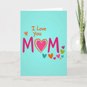 Je t'aime maman carte cadeau
