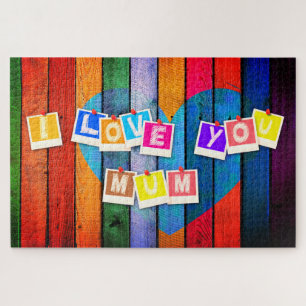 Je t'aime Maman Jigsaw Puzzle Joyeux Fête des Mère