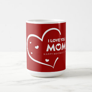 Je t'aime Maman Joyeux Fête des Mères Café Mug