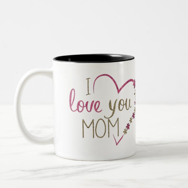 Je t'aime maman Mug (Gauche)