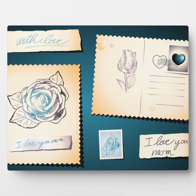 Je t'aime maman, plaque (Devant)