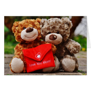 JE T'AIME MÈRE - Nounours mignon et mignon