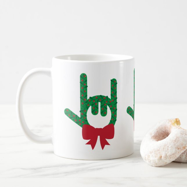 Je t'aime Mug de Noël (Avec donut)