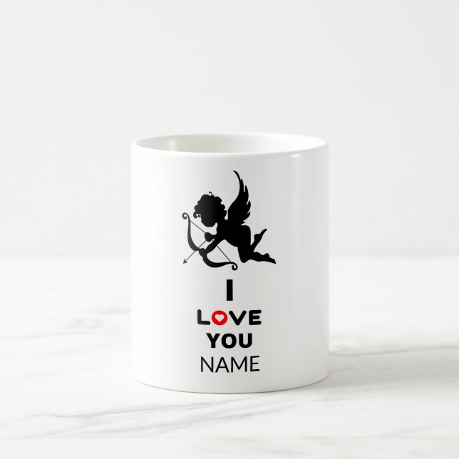 Je t'aime Mug personnalisé (Centre)