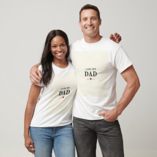 Je t'aime Papa T-shirt - Journée Minimaliste des P