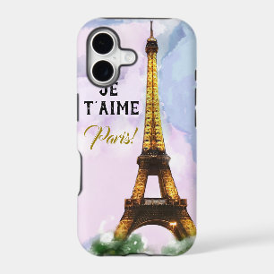 Je t'aime Paris, I love Paris. Eiffel Tower