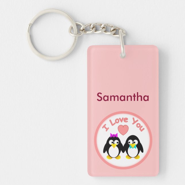 Je T'Aime, Penguin, Personnalisé (Devant)