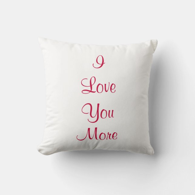 Je t'aime plus coussin (Recto)