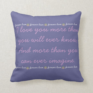 Je t'aime plus coussin