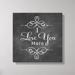 Je t'aime plus de citation d'art de mur de toile