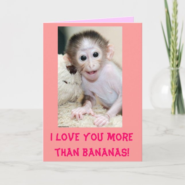 "Je t'aime plus que des bananes !" La carte de (Devant)