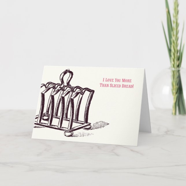 Je t'aime plus que du pain tranché ! Carte (Devant)