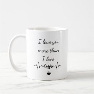 Je T'Aime Plus Que Je N'Aime La Mug De Café Valent