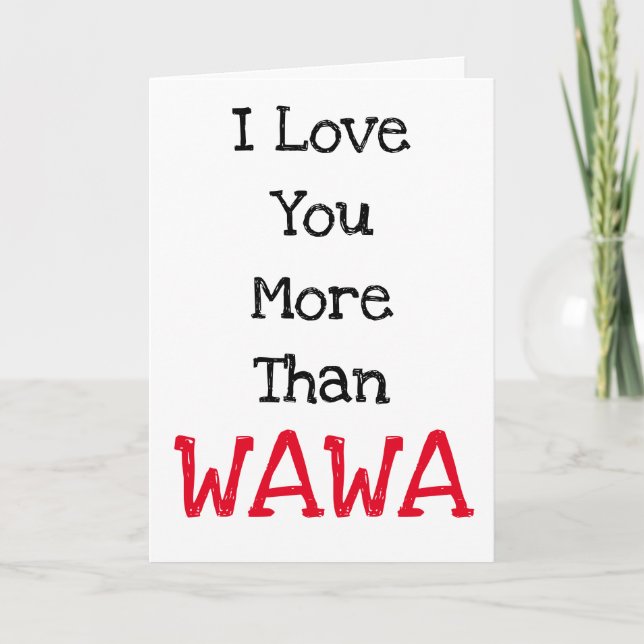 Je t'aime plus que la carte de la Saint Valentin W (Devant)
