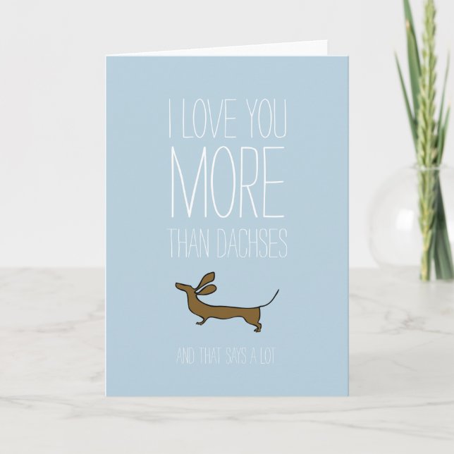 Je t'aime plus que la carte Valentines (Devant)