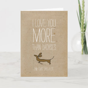 Je t'aime plus que la carte Valentines