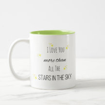 Je T'Aime Plus Que Les Étoiles Dans Le Ciel Mug