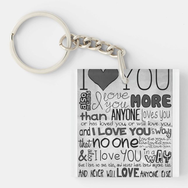 ****JE T'AIME PLUS QUE TOI**** PORTE - CLÉ (Devant)