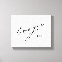Je t'aime plus. Toile étirée Art