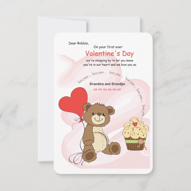 Je t'aime Porte Carte Saint Valentin (Devant)