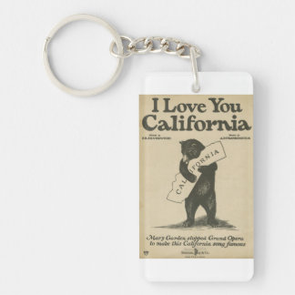 Je t'aime porte - clé de la Californie