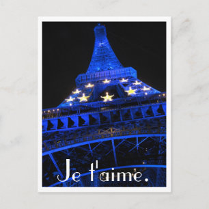 Je t'aime. postcard