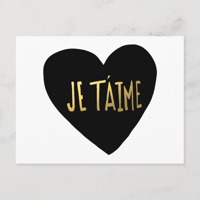Je T'aime Postcard (Front)