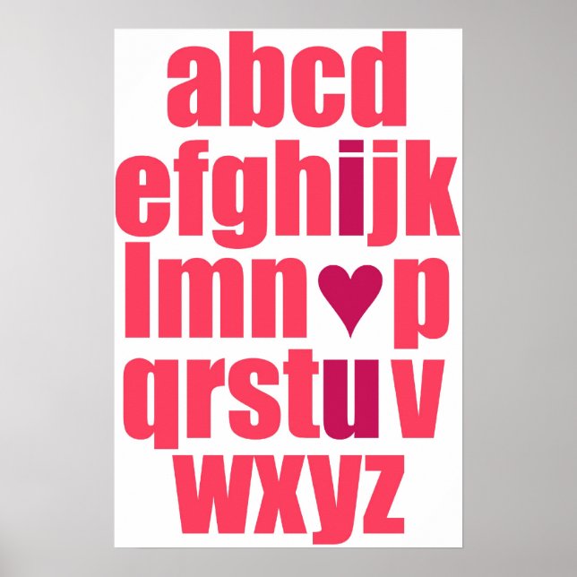 Je t'aime poster (Devant)
