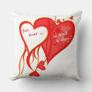 JE T'AIME POUR TOUJOURS ET UN JOUR Coussin DU COEU