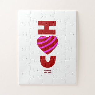 Je T'Aime Puzzle 30 Pièces Surdimensionnées