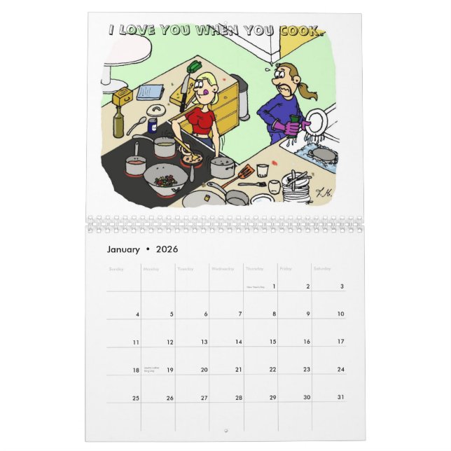 je t'aime quand… calendrier (Jan 2026)