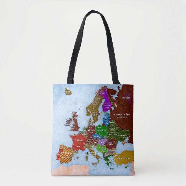 Je t'aime sac de carte (Devant)