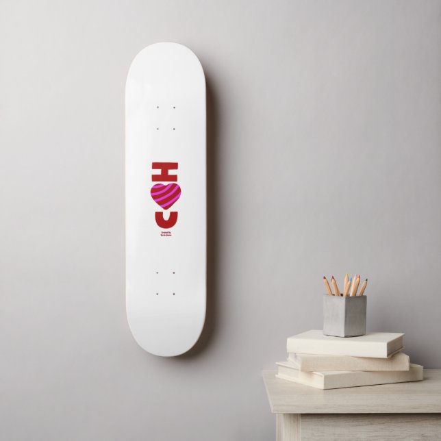 Je T'Aime Skateboard (Art mural)