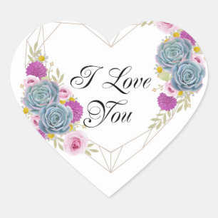Je t'aime Sticker Coeur