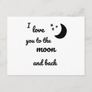 Je t'aime sur la Lune et la Carte Postale de retou